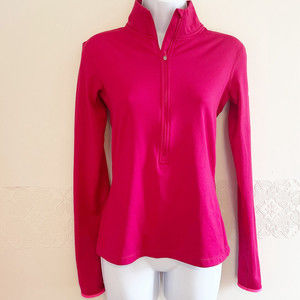 Nike Hot Pink Quarter Zip Up Dri-Fit